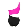 thumbnail image 5 of HJYCHN One-Piece Swimsuit for Women Mesh 1 Piece Swimwear Push Up Padded Bikini Training Athletic Swimwear Bathing Suit for Women Hot Pink XXL, 5 of 5