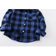 thumbnail image 4 of Toddler Boy Flannel Shirt Baby Long Sleeve Hooded Plaid Button Shirt for 12-18 Months, 4 of 9
