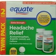 Equate ExtraStrength Headache Relief Tablets, Acetaminophen, Aspirin