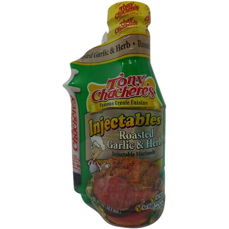Tony Chacheres Marinade Roasted Garlic and Herb W/ Injector - 17 oz