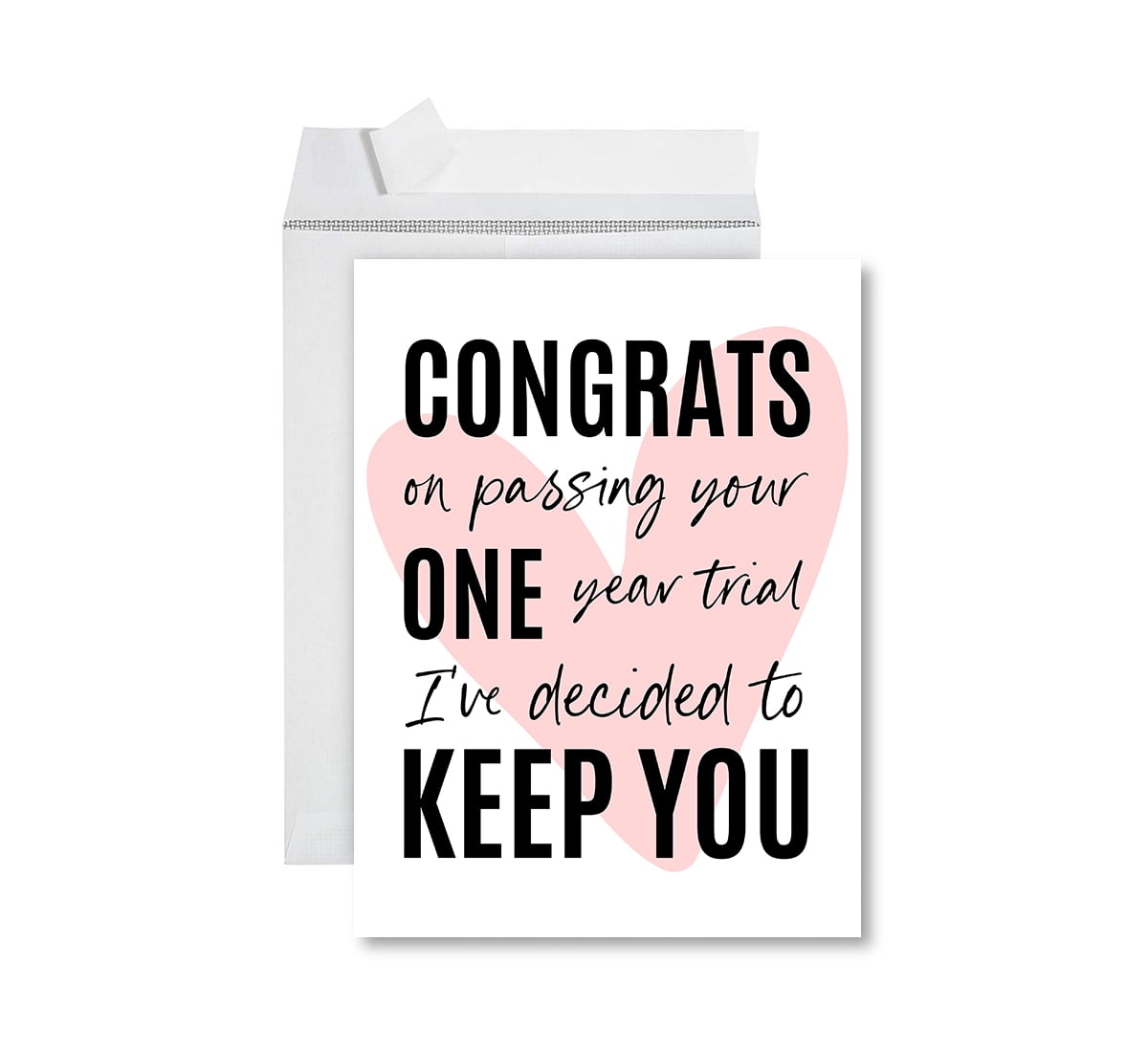 Large Size: 8.5 x 11 Inch with Envelope Jumbo Humorous Wedding Congratulations Greeting Card: Holy Matrimony with a Vintage-Looking Image of The Couple J6938WDG