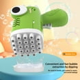thumbnail image 4 of Juguetes para piscina, juguetes para bebés y niños pequeños: pistola de dinosaurio pequeña de 23 agujeros, juguetes automáticos para niños, máquina de burbujas de 20 ml para niños y niñas., 4 of 6