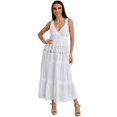 thumbnail image 1 of Vestido de tirantes KANISHKA 3453 blanco, 1 of 5