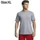 thumbnail image 2 of Camiseta deportiva de rendimiento para hombre - Camiseta de algodón con cuello redondo y manga corta para actividades al aire libre - Gris, 2 of 5