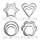 thumbnail image 5 of Cateissary 12 Uds juego de moldes para cortar pasteles corazón flor estrella molde para pasteles decoración de acero inoxidable Fondant artesanía Herramientas y accesorios para hornear Cateissary HA1245-00B, 5 of 6