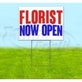 thumbnail image 1 of Florist Now Open (18" x 24") Yard Sign, Includes Metal Step Stake, 1 of 6
