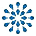 thumbnail image 1 of Unique Bargains 20Pack Teardrop Sew on Rhinestone - 8x5mm Glass Teardrop Crystal Rhinestones in Gold Prong Setting (Blue), 1 of 7