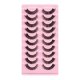 thumbnail image 1 of DH06-4 10 pairs 3D Mink Band Lashes Extension Natural False Eyelashes, 1 of 5
