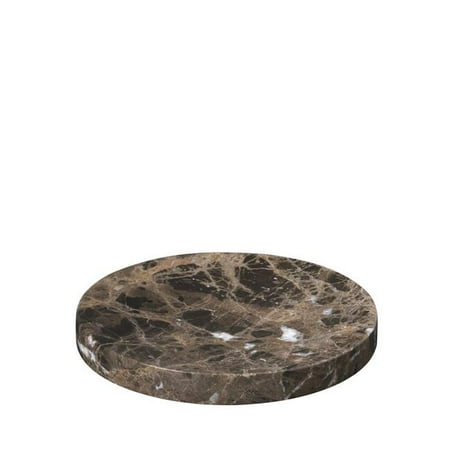 

0.8 x 7.5 in. Dia. Pesa Marble Tray Brown - Large