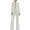 White, variant on CHUMUD Formal Pant Suits for Women 2 Piece Loose Long Blazer Jackets and Dressy Wide Leg Pants Suits Casual Office Business Work Outfits
