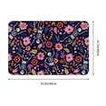 thumbnail image 3 of Uemuo Dancing Skeletons Floral Garden Printed Door Mat Indoor Doormat 16"x24",Front Back Door Mats Non Slip Entrance Rugs,Inside Doormats for Entryway, 3 of 9