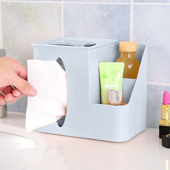 Desktop Tissue Box With Multiple Colors To Choose From Multi-functional Living Room Office Storage Small Items Simples Plastic Tissue Box