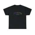 thumbnail image 3 of Miami Skyline: Colorful Linear Style T-Shirt Unisex Heavy Cotton Tee, 3 of 11