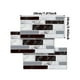thumbnail image 2 of Adhesivo para azulejos de pared, sala de estar, cocina, baño, adhesivo para pared, diseño de ladrillo, decoración, UB010L, 54 piezas Inevent HA8739-03B, 2 of 6