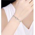 thumbnail image 5 of Silver women's bracelet with adjustable heart-shaped bangle, 5 of 5