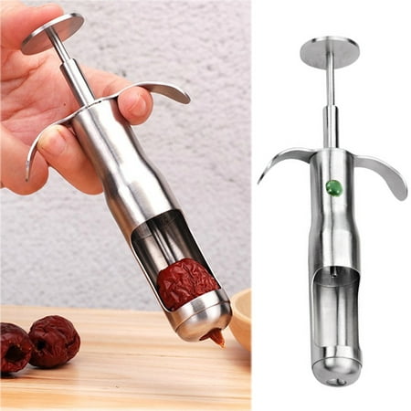 

Travelwant Cherry Pitter Tool Core Remover Olive Portable Red Dates Pitter Corer Cherry Seed Stoner Pitter Stainless Steel Fruit Kitchen Gadget Tools for Red Dates Hawthorn Grape Kitchen Gadgets