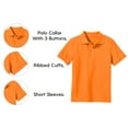thumbnail image 4 of 5-Pack School Uniform Tagless Polo Tshirt for Little Boys & Big Boys, 4 of 8