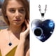 thumbnail image 1 of Collar onlyliua en Forma Colgante de Corazon de Cristal en Sistema Solar y galaxia, 1 of 6