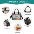 thumbnail image 3 of FORMRS Insulated Lunch Bag for Work School Unisex Large Capacity Cooler with Shoulder Strap, Cute Cat Pattern, 3 of 6