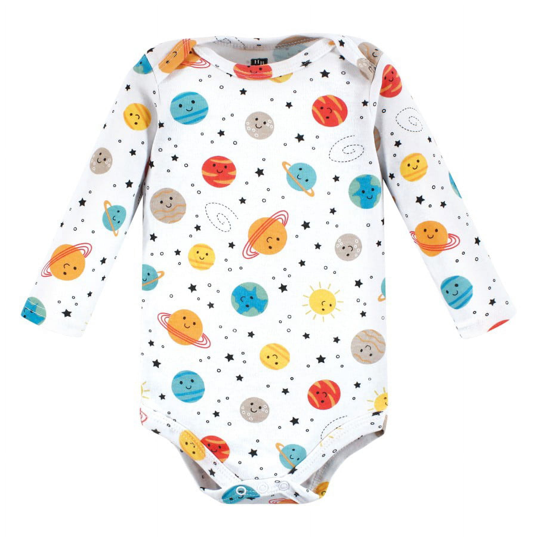Hudson Baby Cotton Long-Sleeve Bodysuits, 7-Pack, Newborn-24 Months
