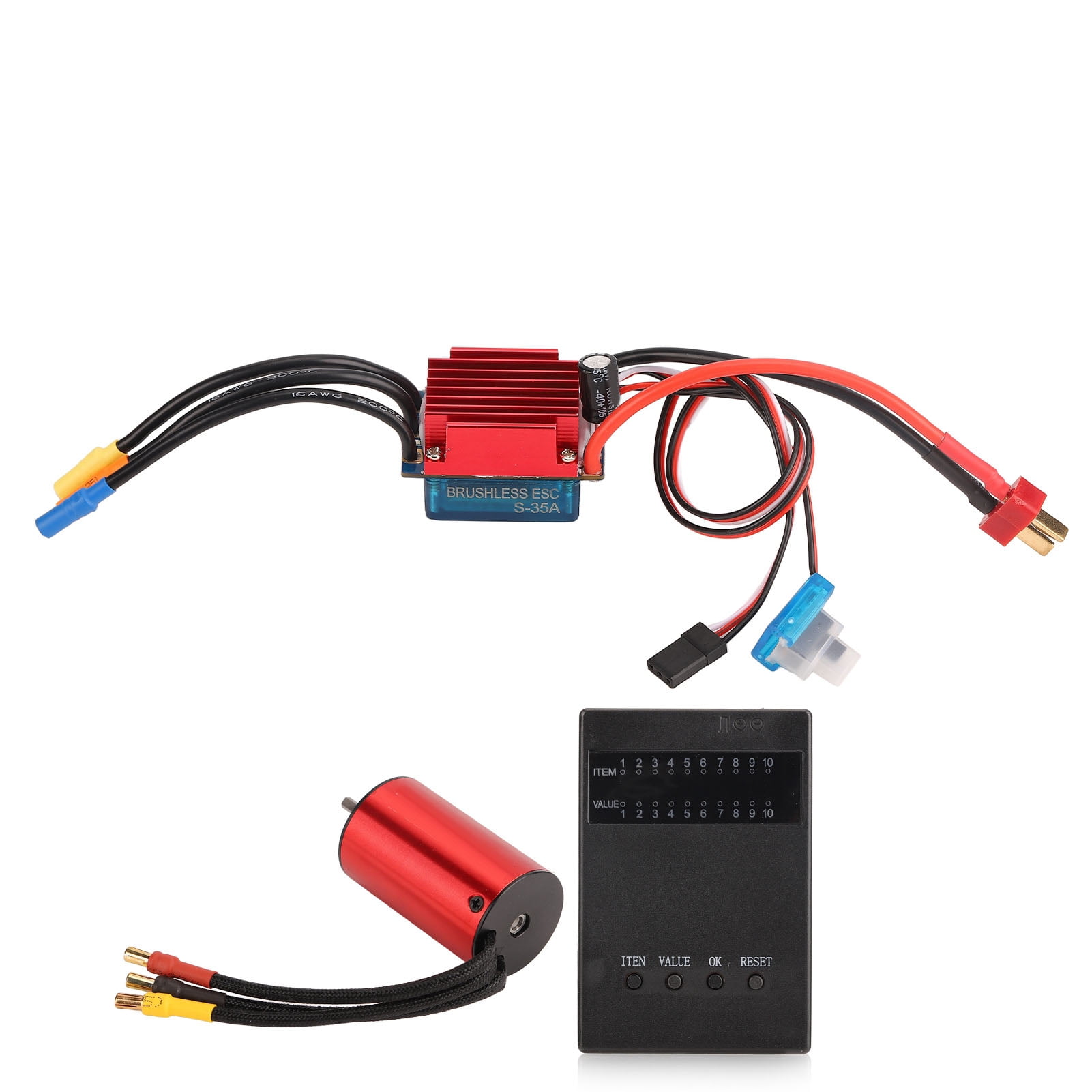 RC Brushless Motor ESC Combo 2845 3700KV - With Programming Card For 1/12 Scale RC Cars - View #3