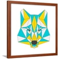 thumbnail image 1 of Abstract Wolf Isolated on White Background. Polygonal Triangle Geometric Illustration, Animals Framed Art Print Wall Art by vanillamilk Sold by Art.Com, 1 of 5