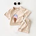 thumbnail image 4 of Kid Girl Clothes Shorts Set 2 Piece Outfits Summer Casual Short Sleeve Top and Shorts Set for Girls 4-7 Girls Summer Set 1-21 Years,18-244 Months, 4 of 8