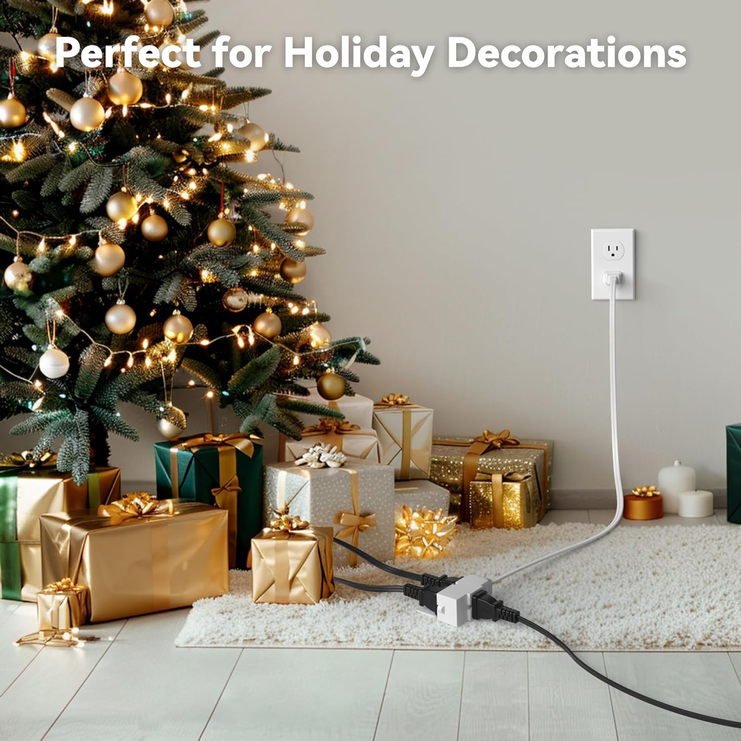 BN-LINK 6 Ft Indoor Extension Cord 16/2 SPT-2 2 Pack photo 5