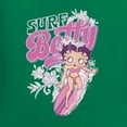 thumbnail image 5 of Wild Bobby, Shore Surfer Betty Boop Betty Boop Ladies Racerback Tank Top, Kelly, Large, 5 of 5