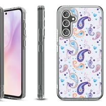 For Samsung Galaxy A36 5G Protective Shockproof Phone Case, by OneToughShield - Paisley Purple