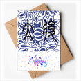 thumbnail image 1 of China Ancient Emperor Mother Flower Pattern Welcome Back Greeting Cards Envelopes Blank, 1 of 3