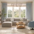 thumbnail image 2 of TOV Furniture Mindy Taupe Chenille Basketweave Ottoman, 2 of 6