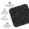 thumbnail image 4 of Balery 4 Pcs Spider Web Blackleather Coasters Set, Drink Table Cup Coasters For Living Room Kitchen Coffee Decor, 4 of 9