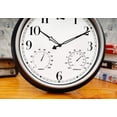 thumbnail image 3 of Reloj de pared Rsobl de 40 cm, impermeable, con termómetro e higrómetro, 3 of 7