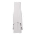 thumbnail image 5 of Women's Dresses Linen Irregular Double Layer Tank Dress Plus Size Sleeveless Loose Beach Dresses Summer Sundress, 5 of 5
