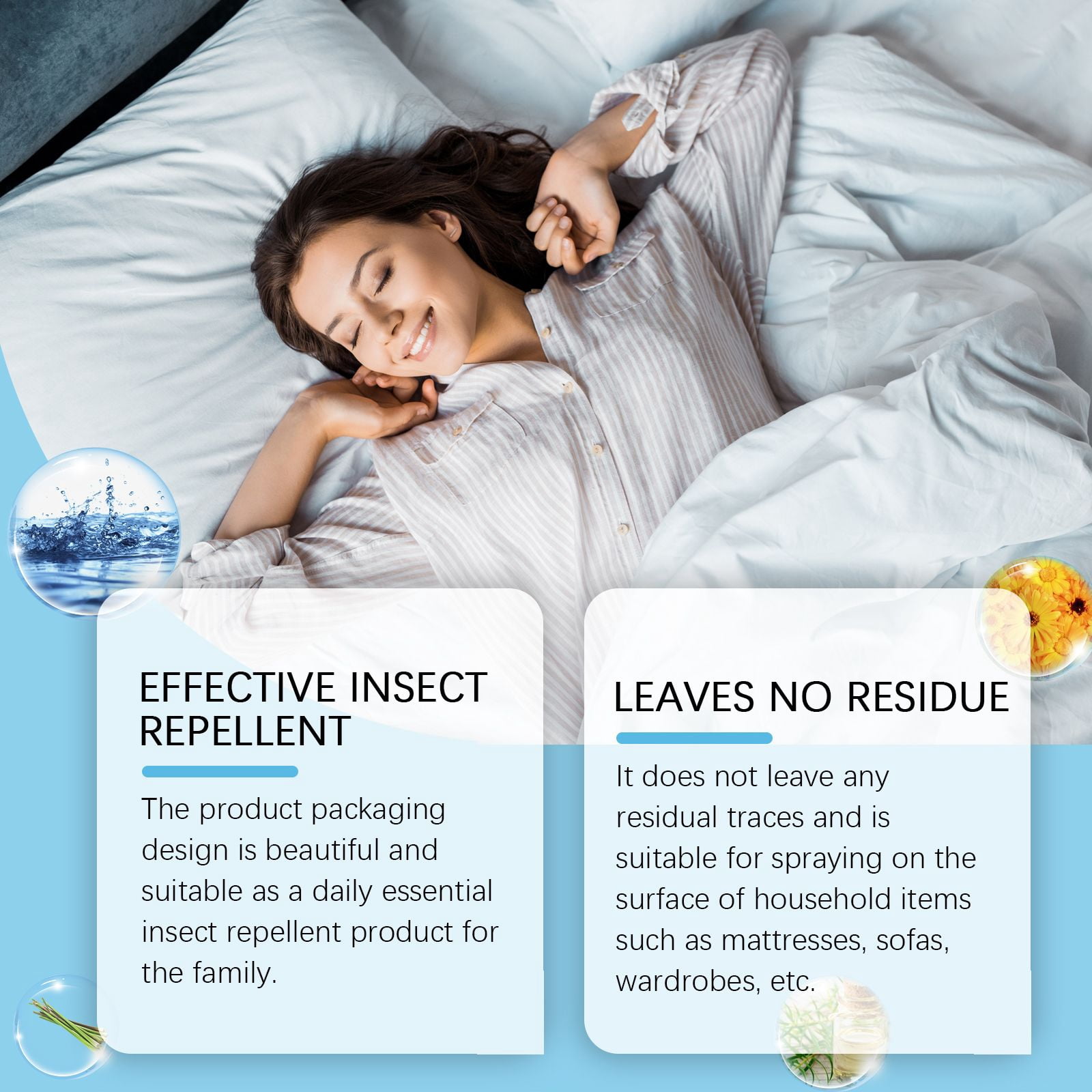 Alvantor Bed Bug Killer Spray Natural Plant Based Mattress Treatment for Home, 4fl.oz