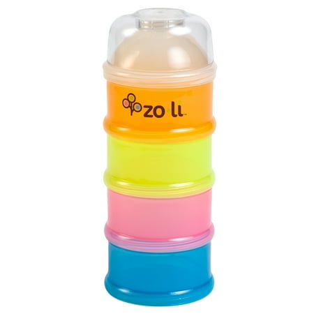UPC: 0896368002028 | ZoLi On-the-Go Formula & Snack Dispenser | Stackable & Interlocking Containers for Formula or Snacks