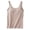 Khaki, variant on Shirts with Built In Bra , Cute Summer Outfits for Women , Built In Bra Workout Top Womens Tank Tops With Built In Bras 2024 Summer Casual Crew Neck Sleeveless Camisole Cotton Padded Workout Tops