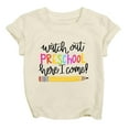 thumbnail image 3 of Kiijoy Toddler Girls Back-To-School T-Shirt Short Sleeve Kindergarten T Shirt, Sizes 3-13, 3 of 4