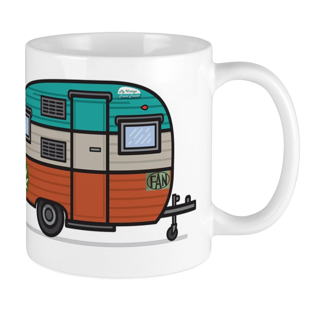 retro travel trailer mug