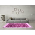 thumbnail image 3 of Ahgly Company Indoor Square Oriental Purple Traditional Area Rugs, 3' Square, 3 of 4