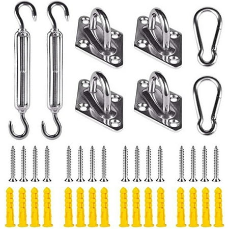 

Haykey Accessories Stainless Steel Hardware Kit For Four Corners Shade Installation Tools