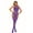Purple, variant on Plus Size Lingerie Sexy Womens Lingerie Fishnet Open Crotch Seamless Mesh Netting Stockings Chemise Hollow Out Babydoll Bodysuit Sleepwear