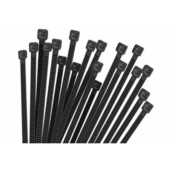 Small Zip Ties,Black Zip Ties 4 Inch 100 Pack, Nylon Cable Ties Self Locking Tie Straps, Heavy Duty Clear Zip Ties, Tiny Cable Ties for Indoor and Outdoor by Ruroz (4" Black)