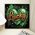 thumbnail image 3 of 5D DIY Diamond Painting Kit, Lucky Heart Handmade Creative Artwork for Home Wall Decor and Easter Gifts, 3 of 4
