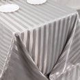 thumbnail image 5 of BalsaCircle 90x132 in Silver Stripes Satin Rectangle Tablecloth Wedding Party Linen Events Decorations Supplies, 5 of 8