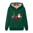thumbnail image 6 of Uootdi Christmas Hoodies for Women Oversized Long Sleeve Fleece Lined Warm Xmas Sweatshirt Holiday Winter Casual Drawstri Gift ng Pullover, 6 of 7