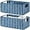 Blue, variant on Wicker Storage Basket, Set of 2 Hand-Woven Paper Rope Wicker Basket, Small Storage Baskets for Organizing Toilet Paper Baskets, Foldable Large Cube Storage Organizer Bin for Shelves (Black)