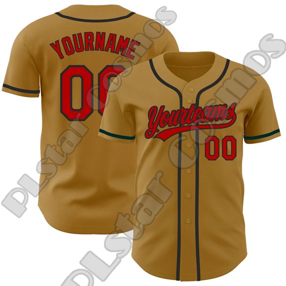 Nom Personnalisé Logo Joueur d'Équipe Vêtements de Sport Mode Urbaine Coloré Rétro Impression 3d Été Décontracté Harajuku Drôle Chemises de Baseball Maillot X2