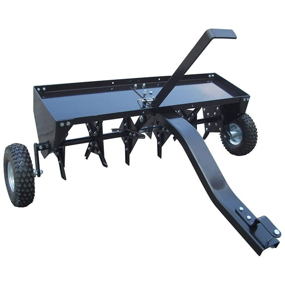Yard Tuff Steel Plug Aerator Universal Hitch, 40 Inch Wide Working Width